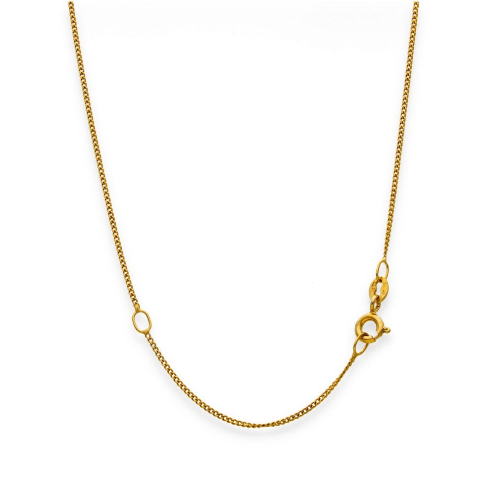 9ct Yellow Gold Diamond Cluster Pendant & Necklace - 20" -0.07ct