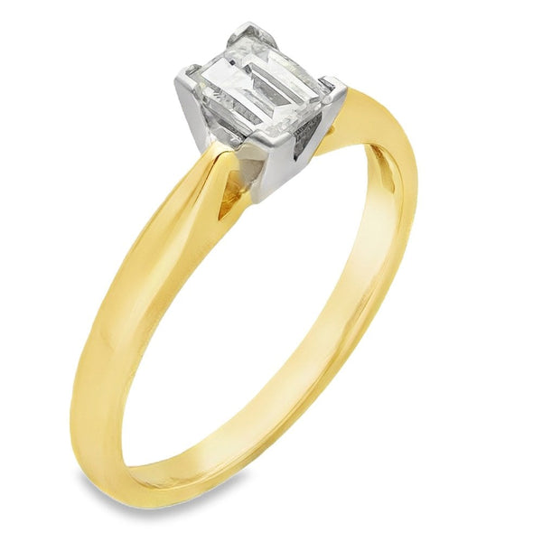 18ct Yellow Gold Millennium Diamond Solitaire Engagement Ring