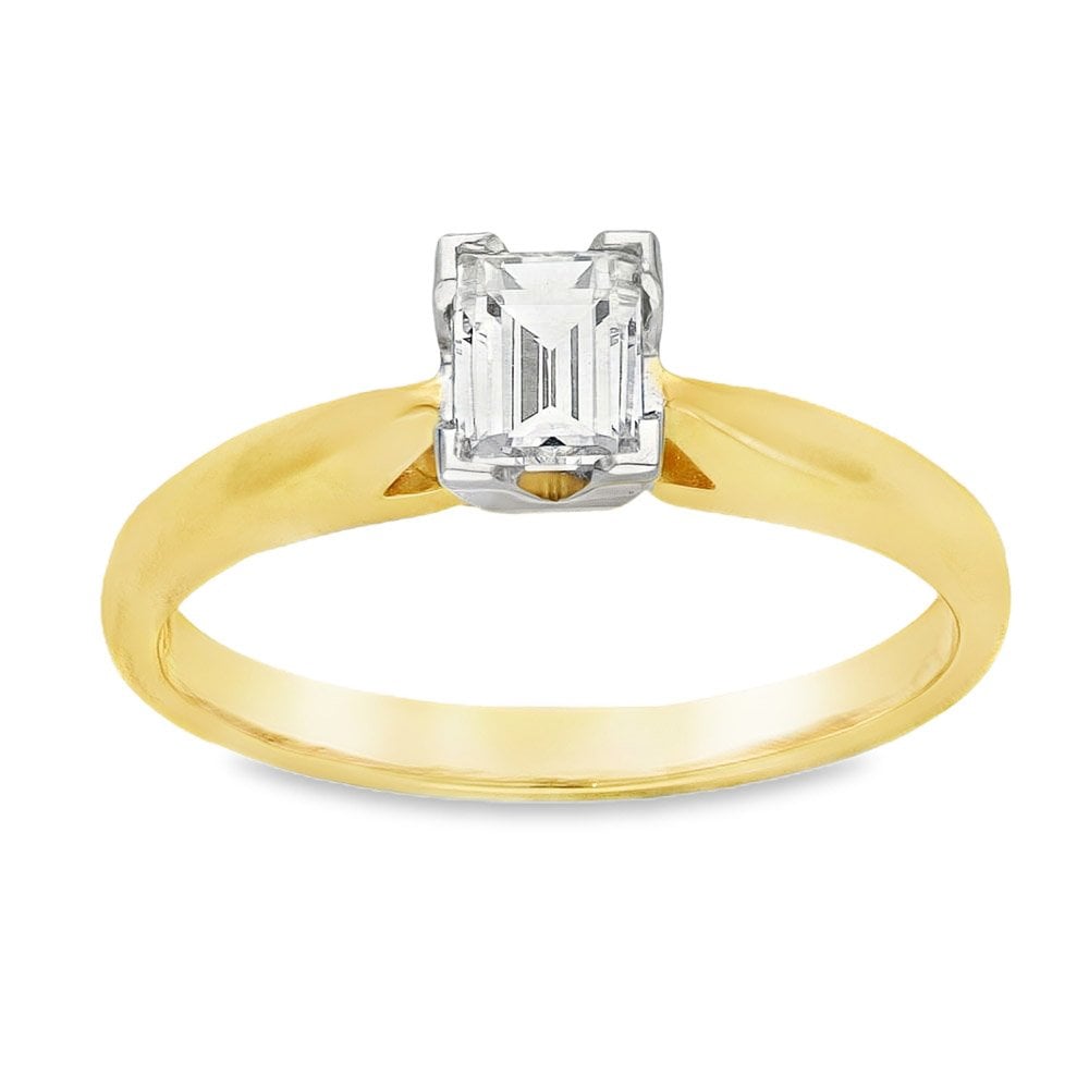 18ct Yellow Gold Millennium Diamond Solitaire Engagement Ring