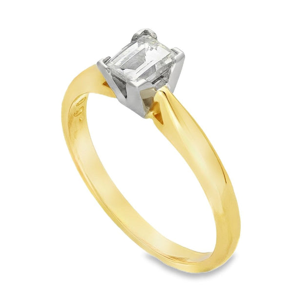 18ct Yellow Gold Millennium Diamond Solitaire Engagement Ring