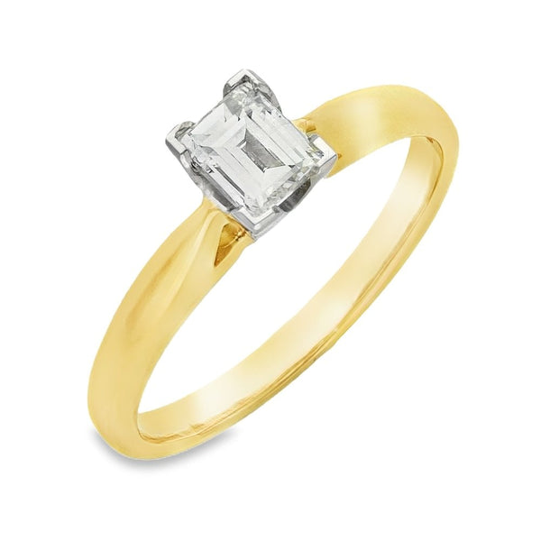 18ct Yellow Gold Millennium Diamond Solitaire Engagement Ring