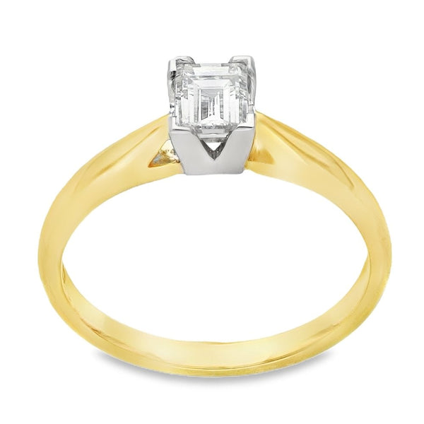 18ct Yellow Gold Millennium Diamond Solitaire Engagement Ring