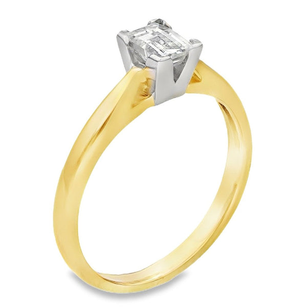 18ct Yellow Gold Millennium Diamond Solitaire Engagement Ring