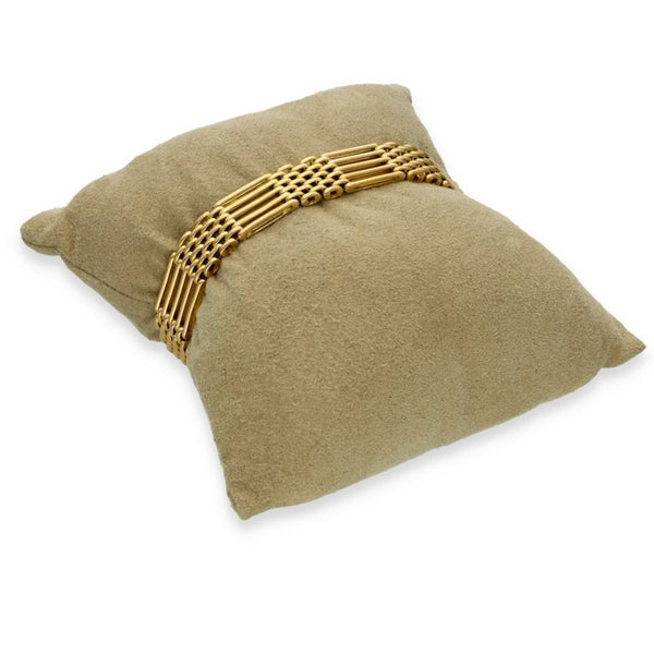 9ct Yellow Gold Five Bar Gate Bracelet - 7" - 20.7g