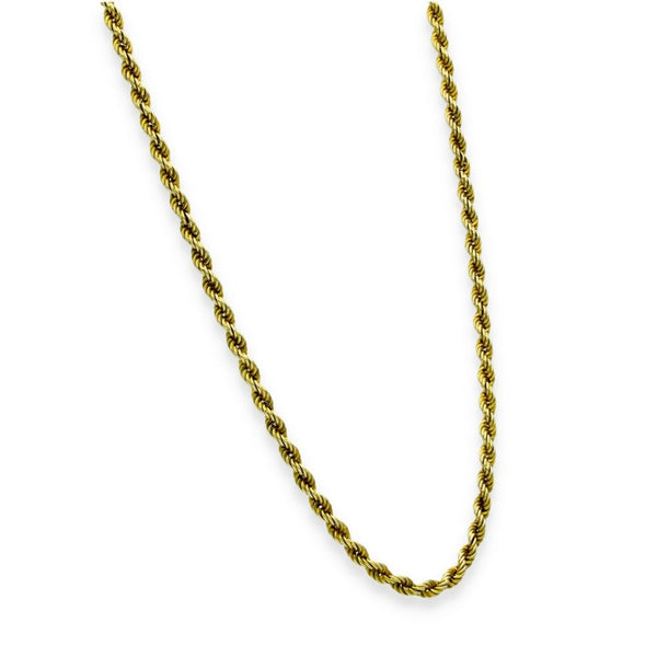 9ct Yellow Gold Rope Chain - 26" - 16.0g