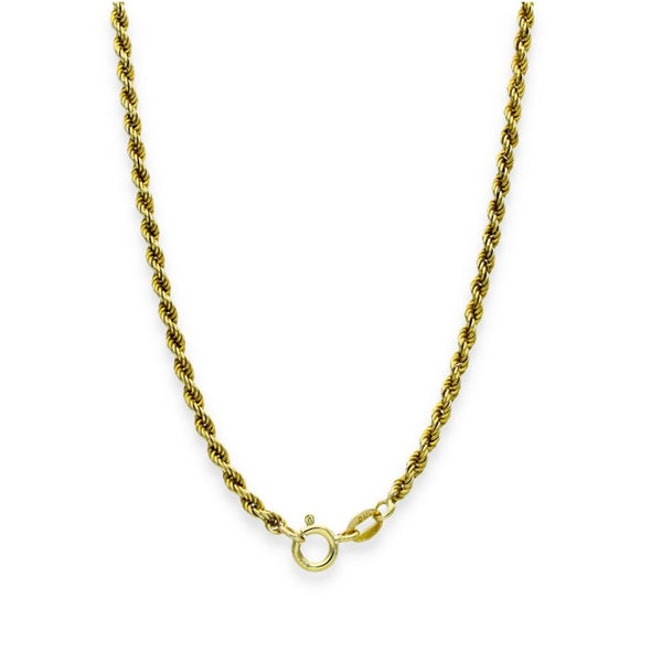 9ct Yellow Gold Rope Chain - 26" - 16.0g