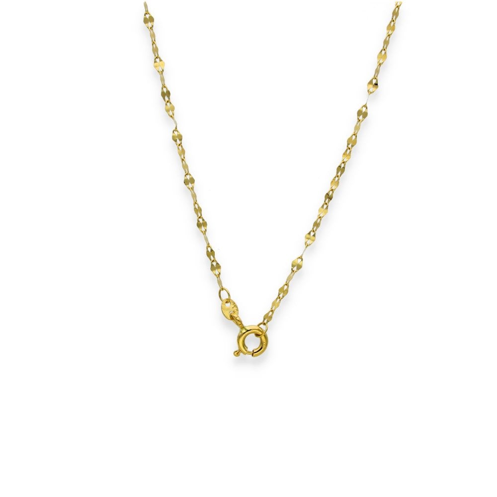 9ct Yellow Gold Diamond Pendant & Necklace - 18" - 0.88ct