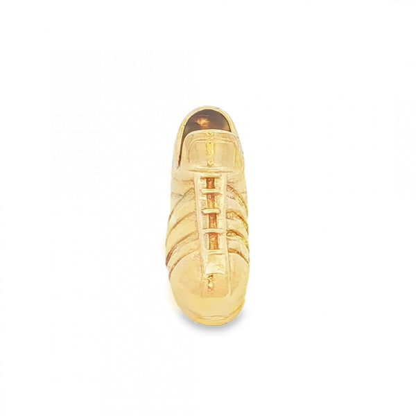 9ct Yellow Gold Football Boot Charm - 25x12x7mm - 4.3g