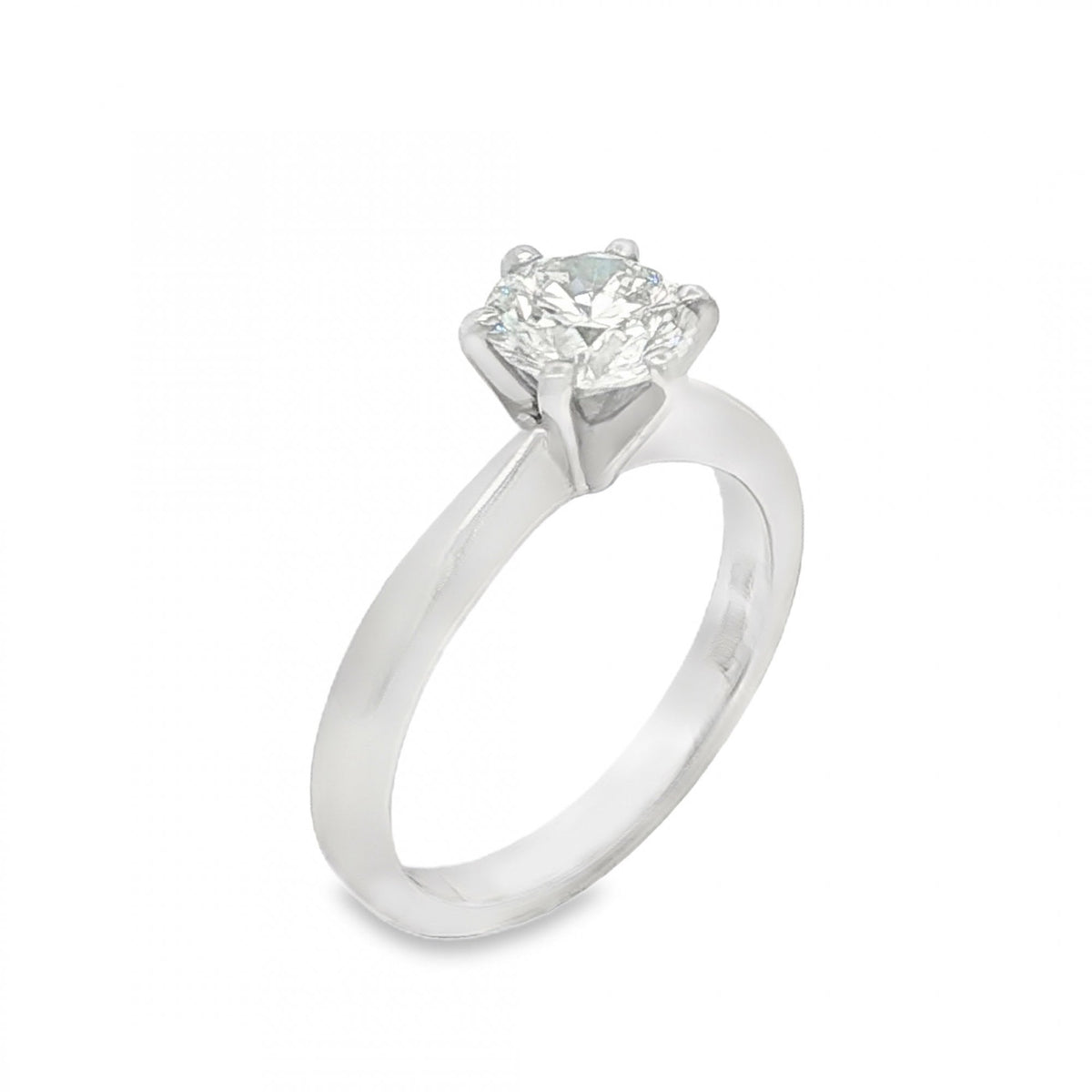 950 Platinum Diamond Engagement Ring - Size N - 1.16ct
