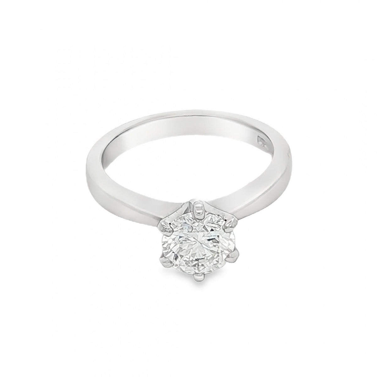 950 Platinum Diamond Engagement Ring - Size N - 1.16ct