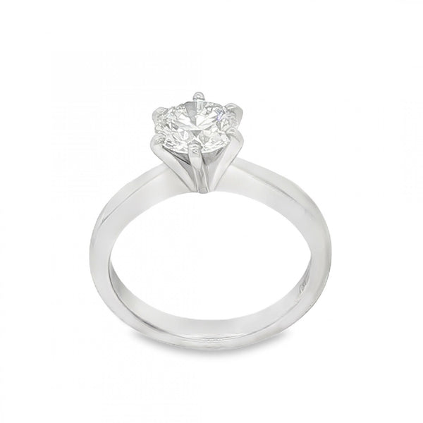 950 Platinum Diamond Engagement Ring - Size N - 1.16ct
