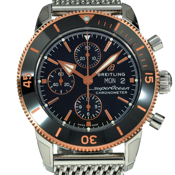 Superocean U13313 - Black Chronograph Dial - 2022