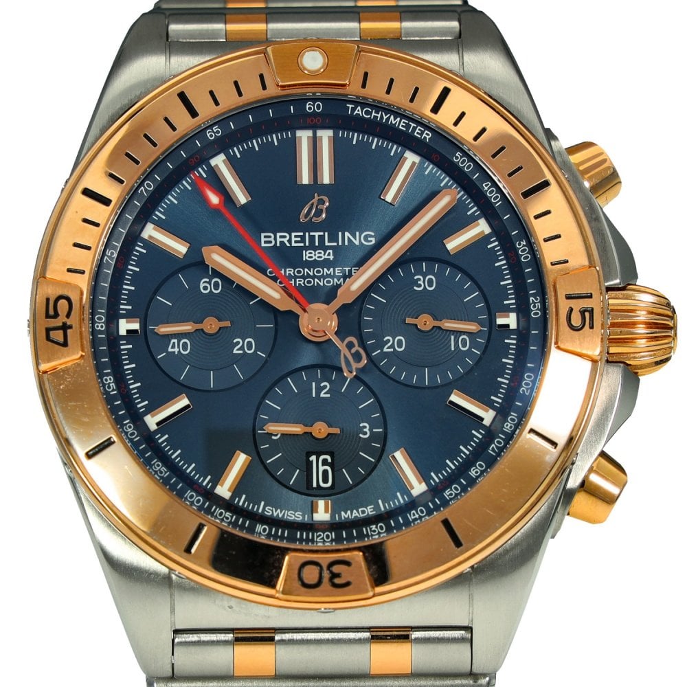 Chronomat B01 42 - Blue Dial - Steel & Rose Gold - 2023