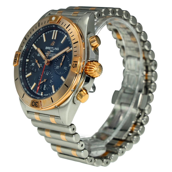 Chronomat B01 42 - Blue Dial - Steel & Rose Gold - 2023