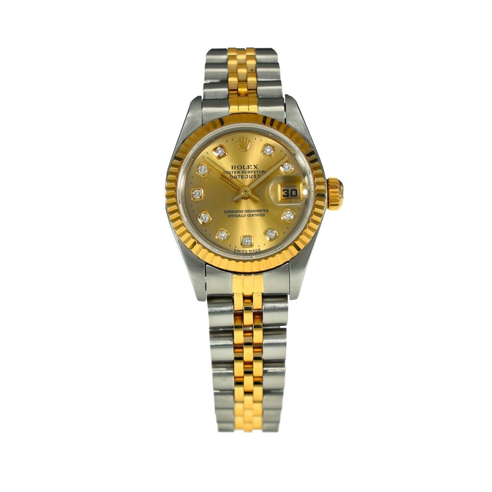 Lady-Datejust 69173 – Champagne Diamond Dial – 1996