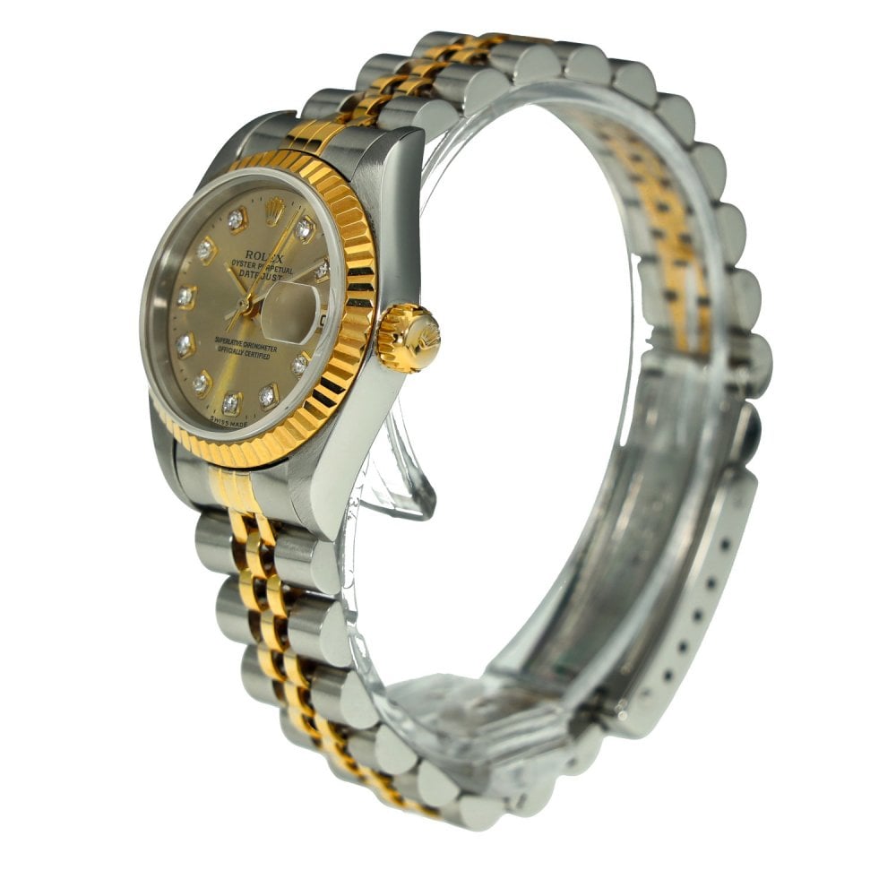 Lady-Datejust 69173 – Champagne Diamond Dial – 1996