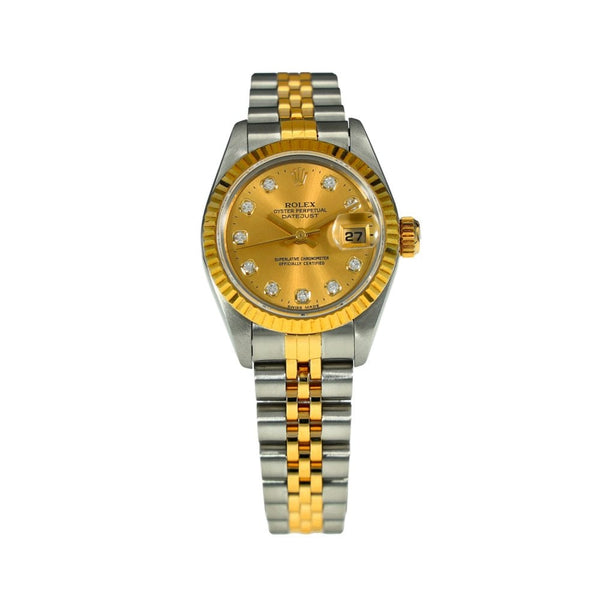 Lady-Datejust 69173 – Champagne Diamond Dial – 1997