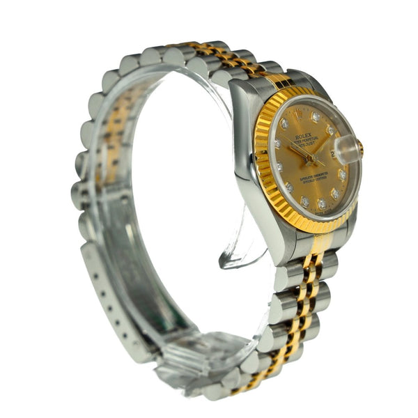 Lady-Datejust 69173 – Champagne Diamond Dial – 1997