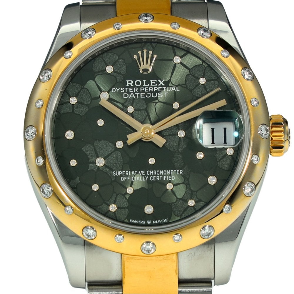 Datejust 31 278343RBR – Green Floral Diamond Dial – 2023