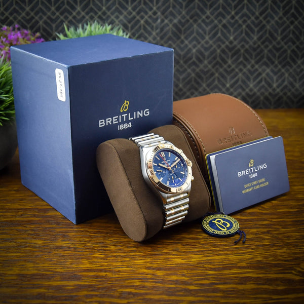 Chronomat B01 42 - Blue Dial - Steel & Rose Gold - 2023