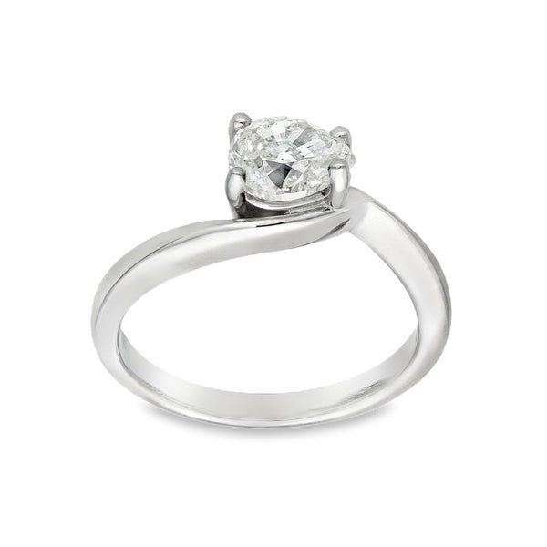 Ladies 18ct White Gold Diamond Engagement Ring - 1.00ct