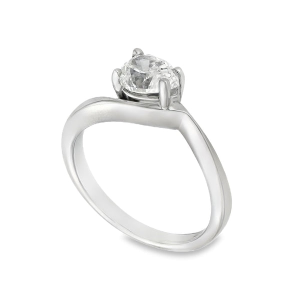 Ladies 18ct White Gold Diamond Engagement Ring - 1.00ct