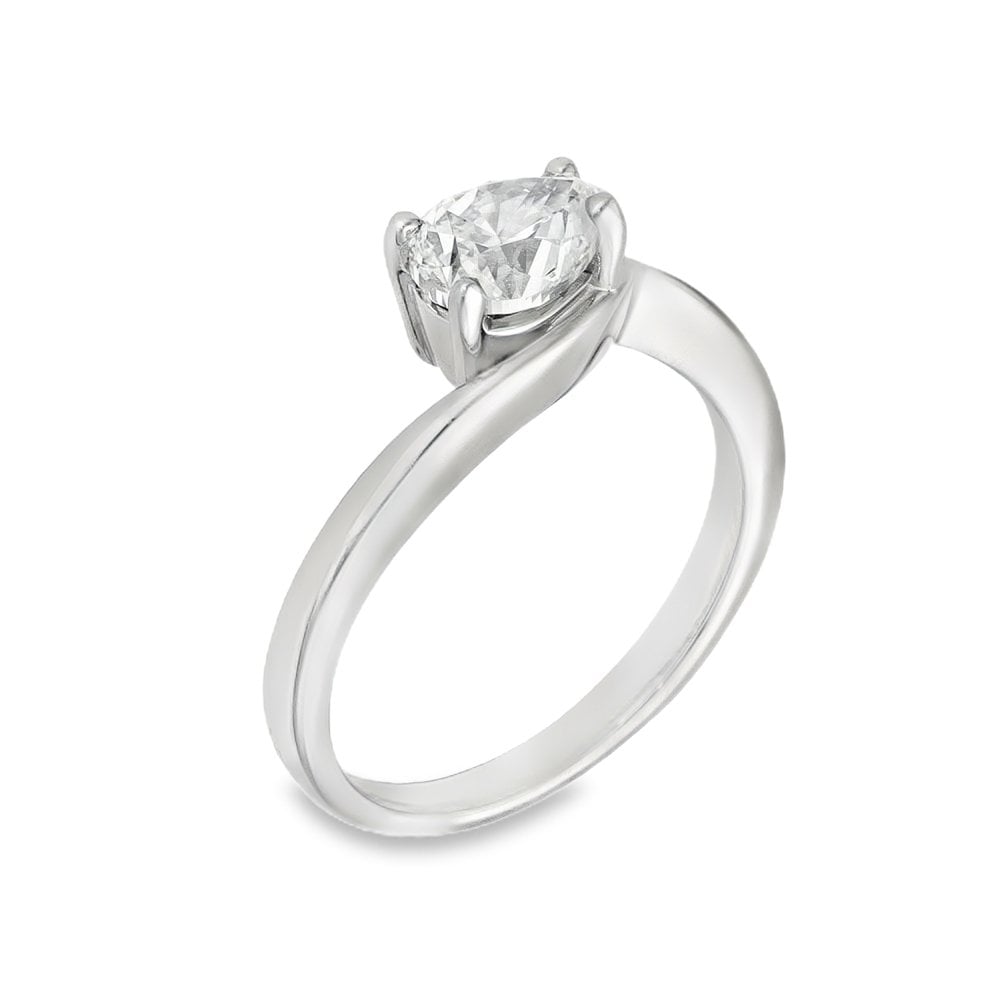 Ladies 18ct White Gold Diamond Engagement Ring - 1.00ct