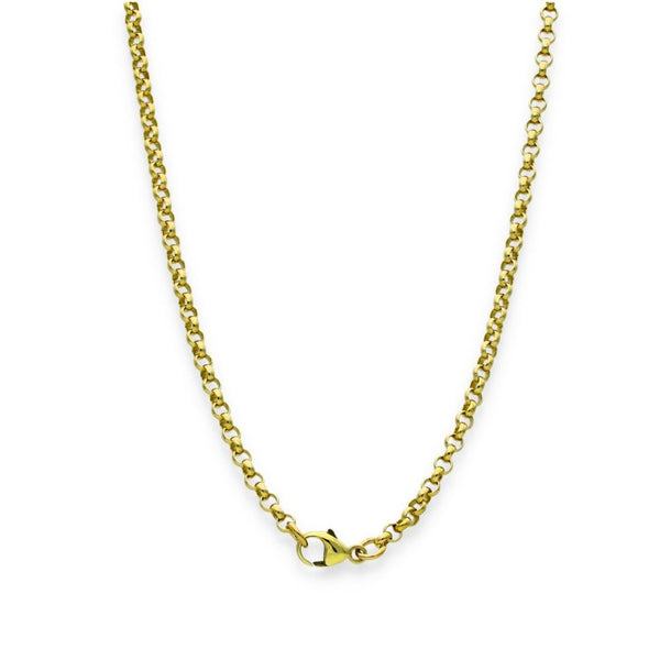 9ct Yellow Gold Round Belcher Chain - 20" - 7.7g