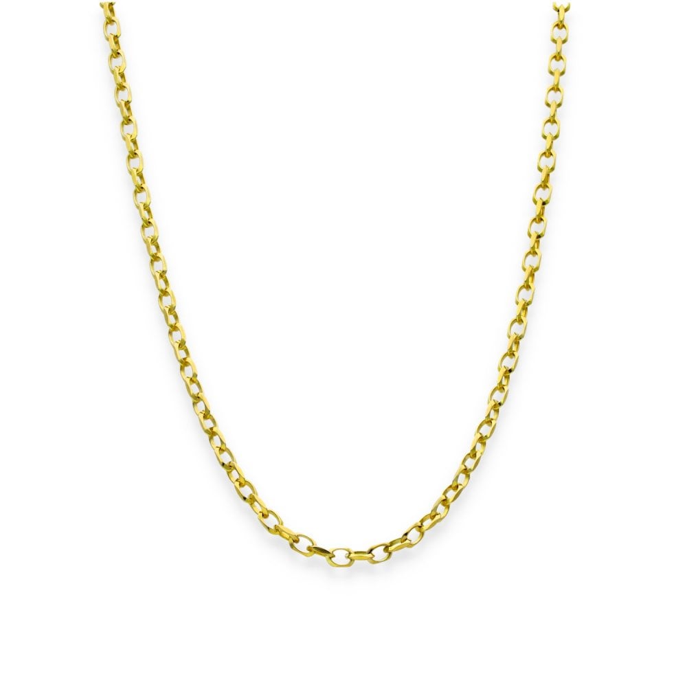 9ct Yellow Gold Diamond-Cut Belcher Chain - 20" - 5.3g