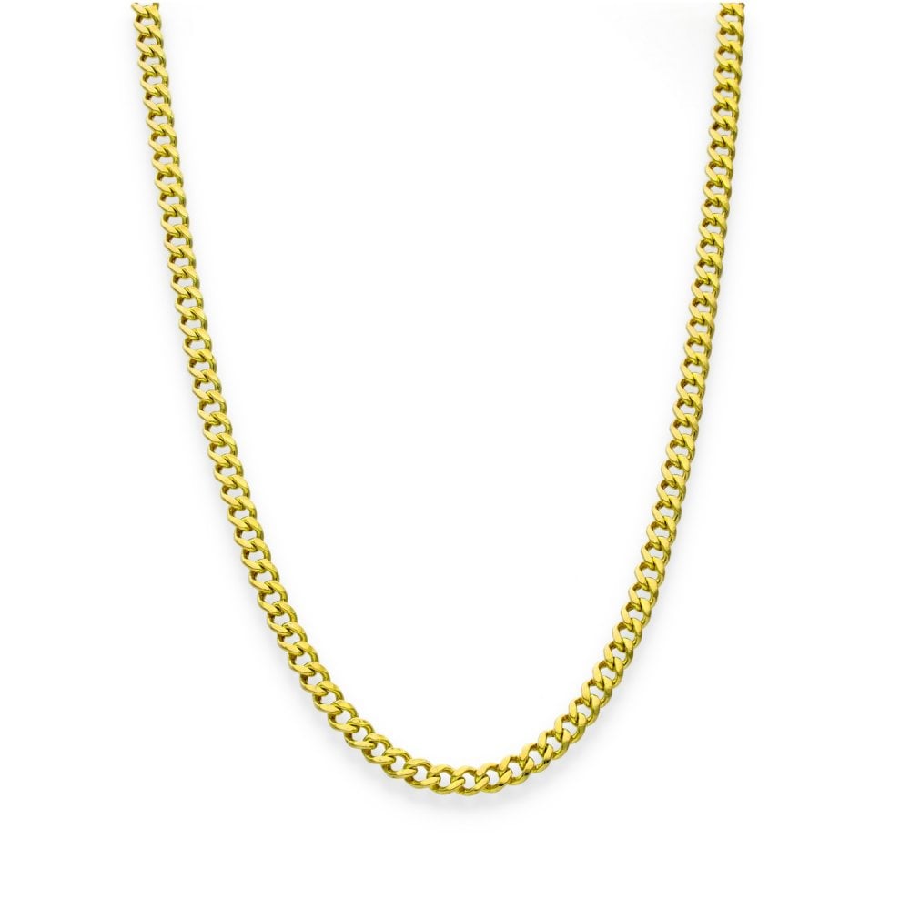 9ct Yellow Gold Fine Curb Chain - 24" - 5.4g