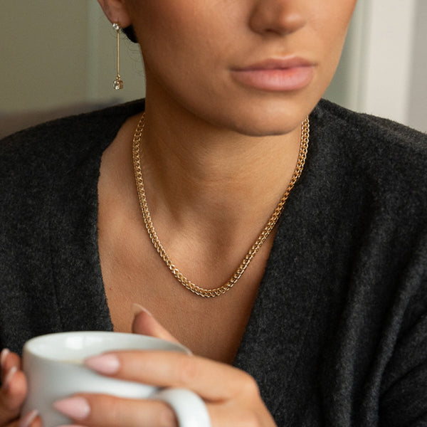 9ct Yellow Gold Foxtail Chain - 20" - 19.7g