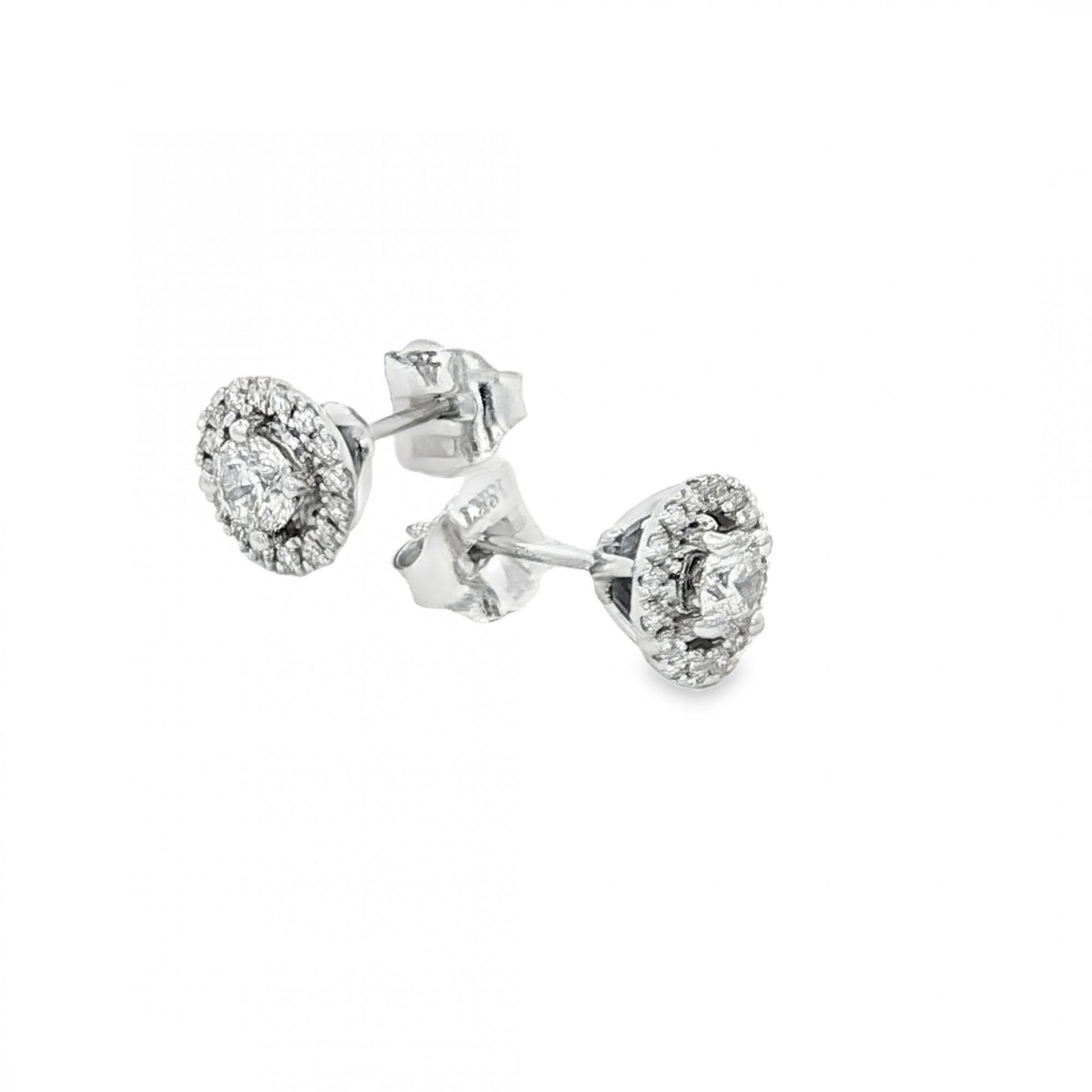18ct White Gold Vera Wang Sapphire & Diamond Stud Earrings