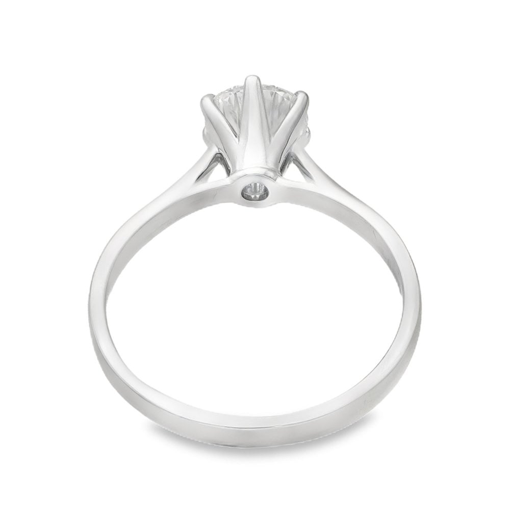 950 Platinum Diamond Engagement Ring - Size O - 1.03ct