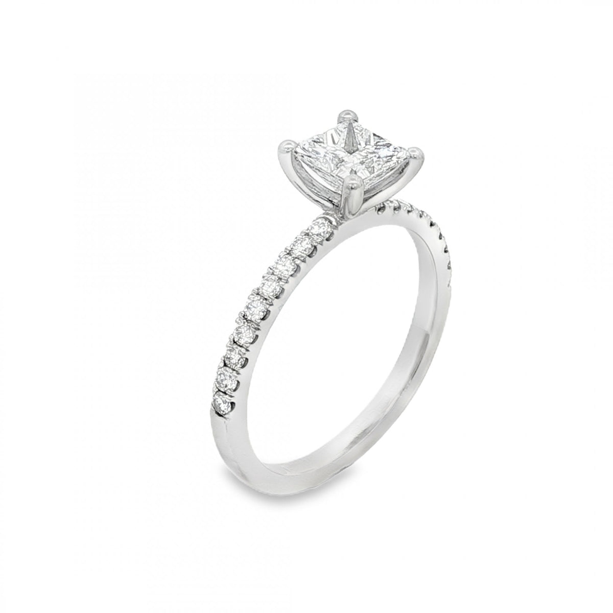950 Platinum Diamond Engagement Ring - Size L - IF - 0.91ct