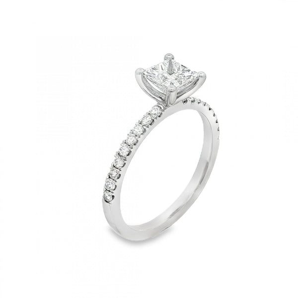 950 Platinum Diamond Engagement Ring - Size L - IF - 0.91ct