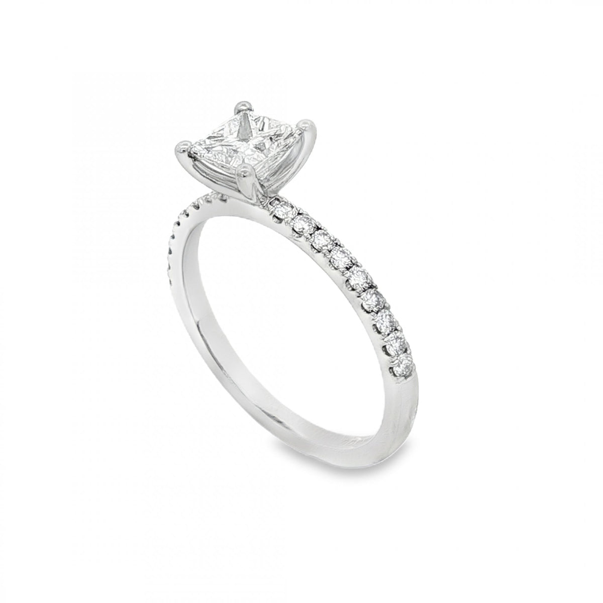 950 Platinum Diamond Engagement Ring - Size L - IF - 0.91ct