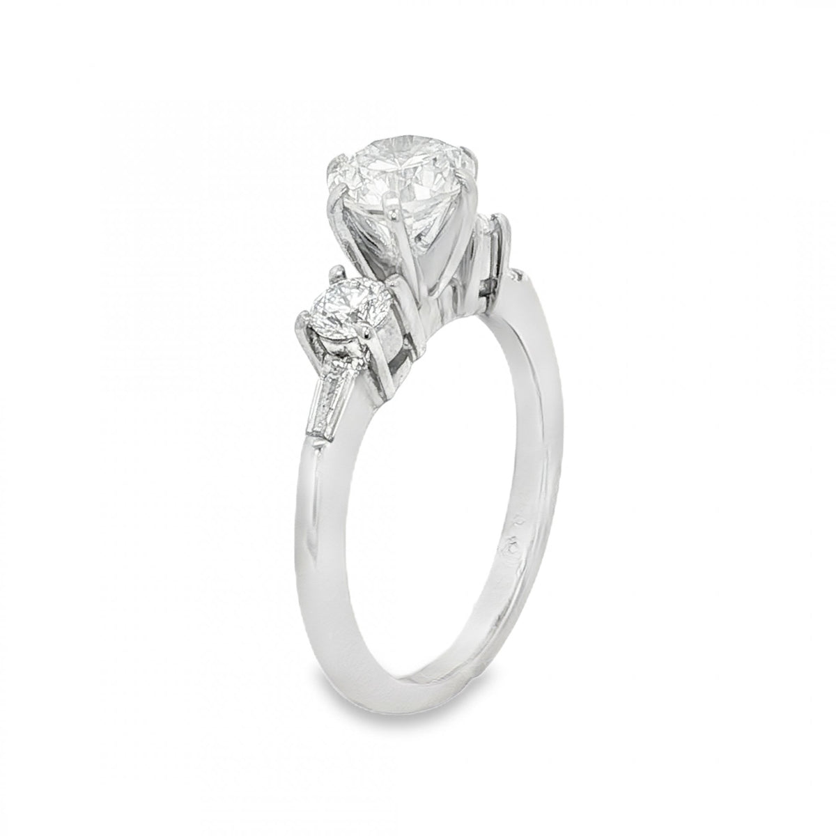 18ct White Gold Diamond Engagement Ring - Size K½ - 1.33ct