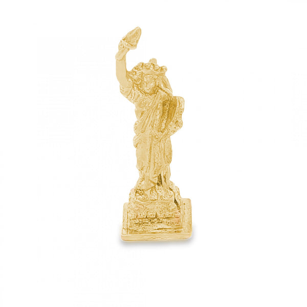 9ct Yellow Gold Statue of Liberty Charm - 31x10x9mm - 5.4g