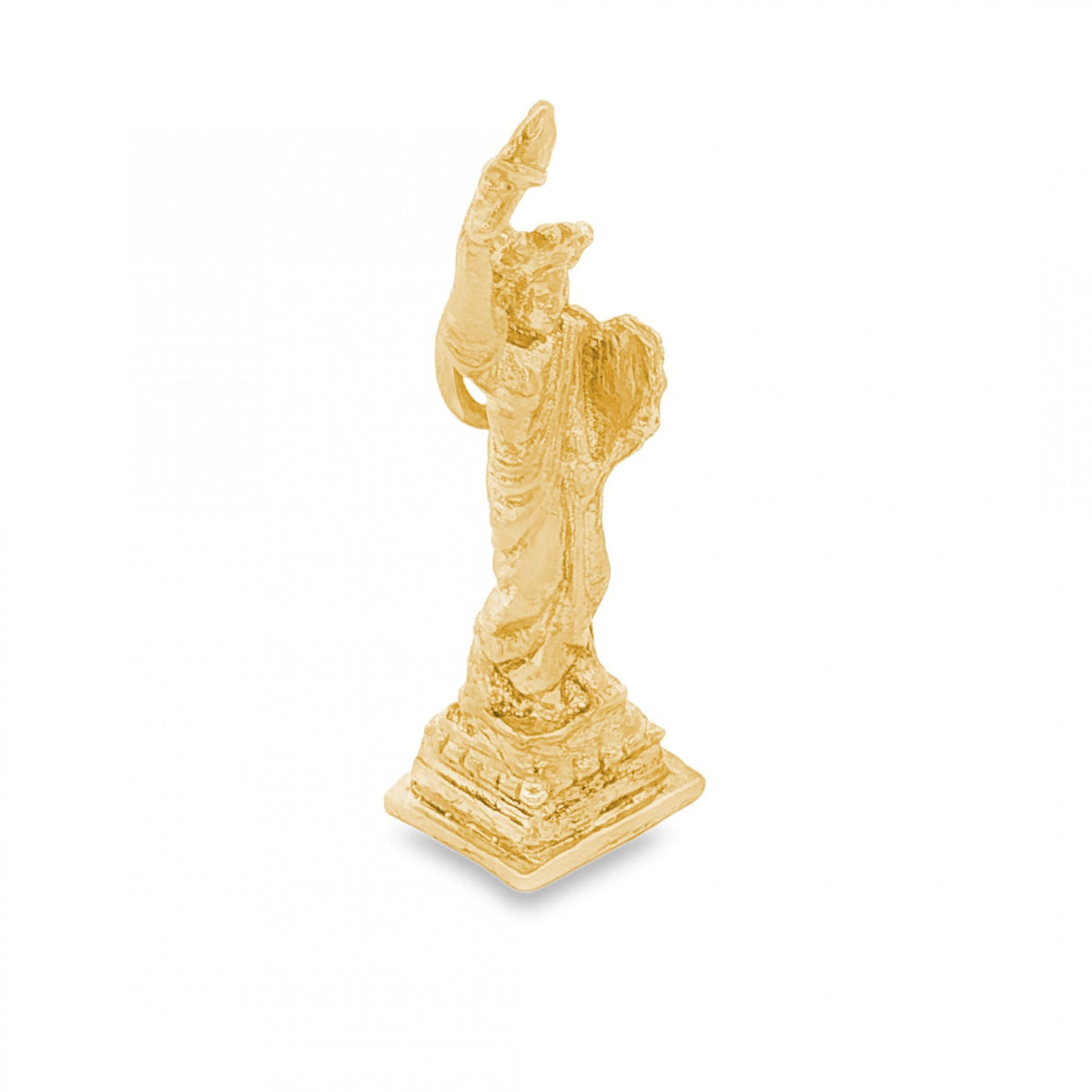 9ct Yellow Gold Statue of Liberty Charm - 31x10x9mm - 5.4g