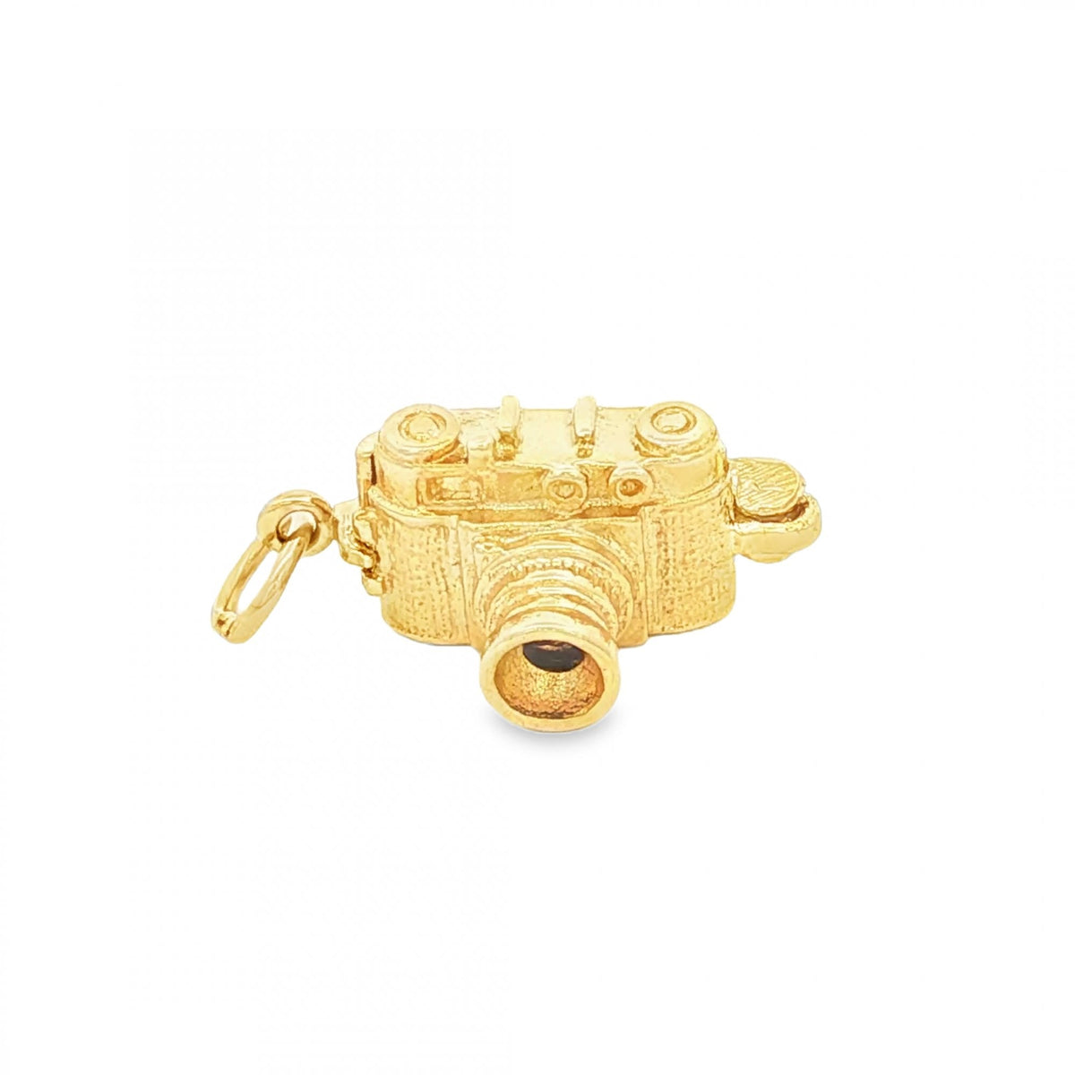9ct Yellow Gold Hinged Photography Camera Charm -20x9x10mm -3.3g