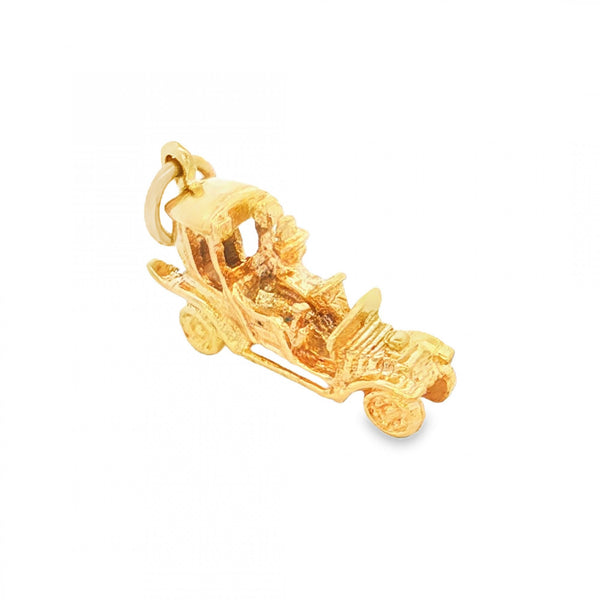 9ct Yellow Gold Vintage Car Charm - 20x15x5mm - 2.8g