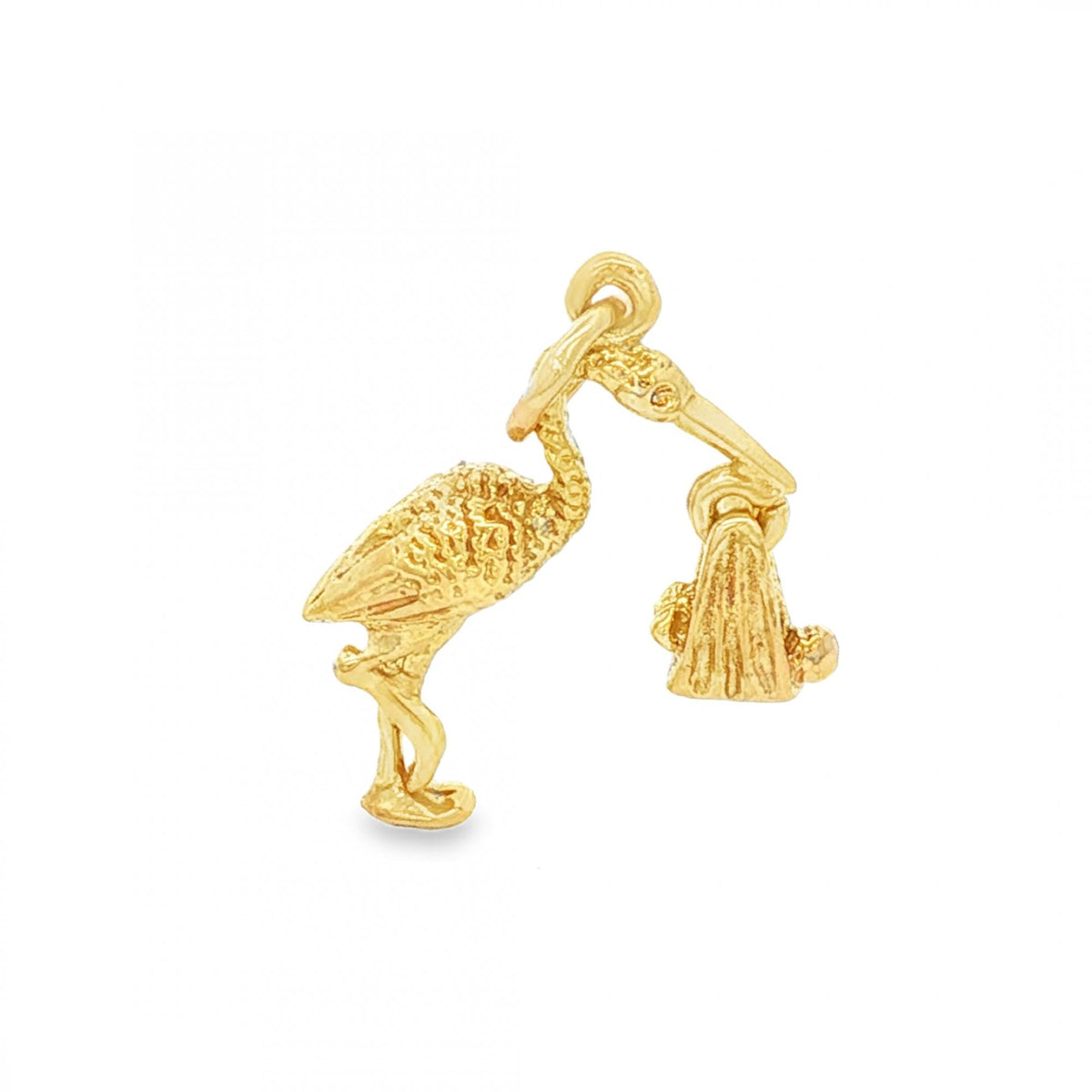 9ct Yellow Gold Stalk Charm - 15x20x5mm - 1.8g