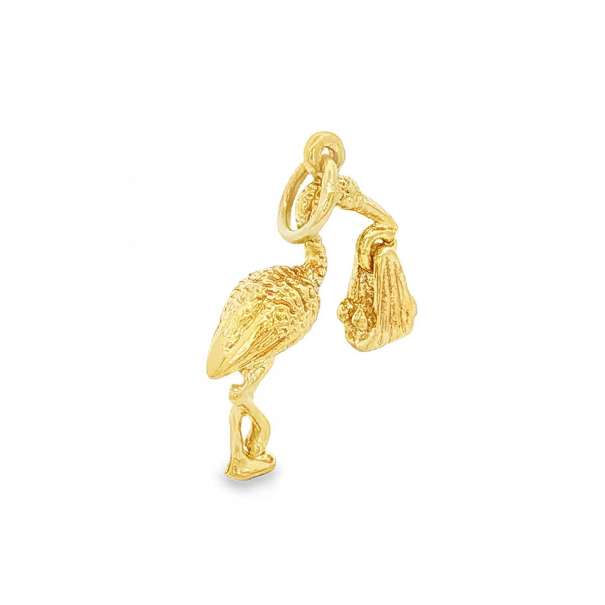 9ct Yellow Gold Stalk Charm - 15x20x5mm - 1.8g