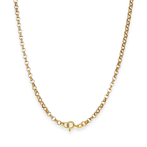9ct Yellow Gold Round Belcher Chain - 20" - 7.6g