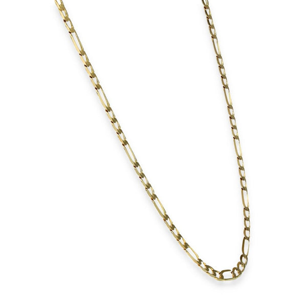 9ct Yellow Gold Figaro Chain - 19" - 7.6g