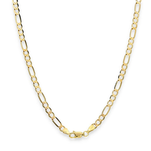 9ct Yellow Gold Figaro Chain - 19" - 7.6g