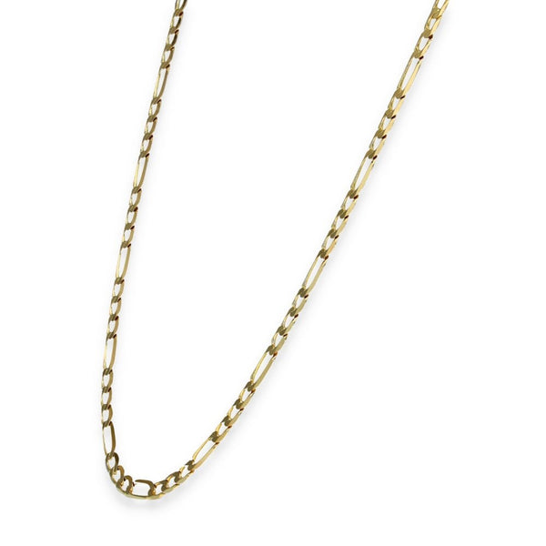 9ct Yellow Gold Figaro Chain - 19" - 7.6g