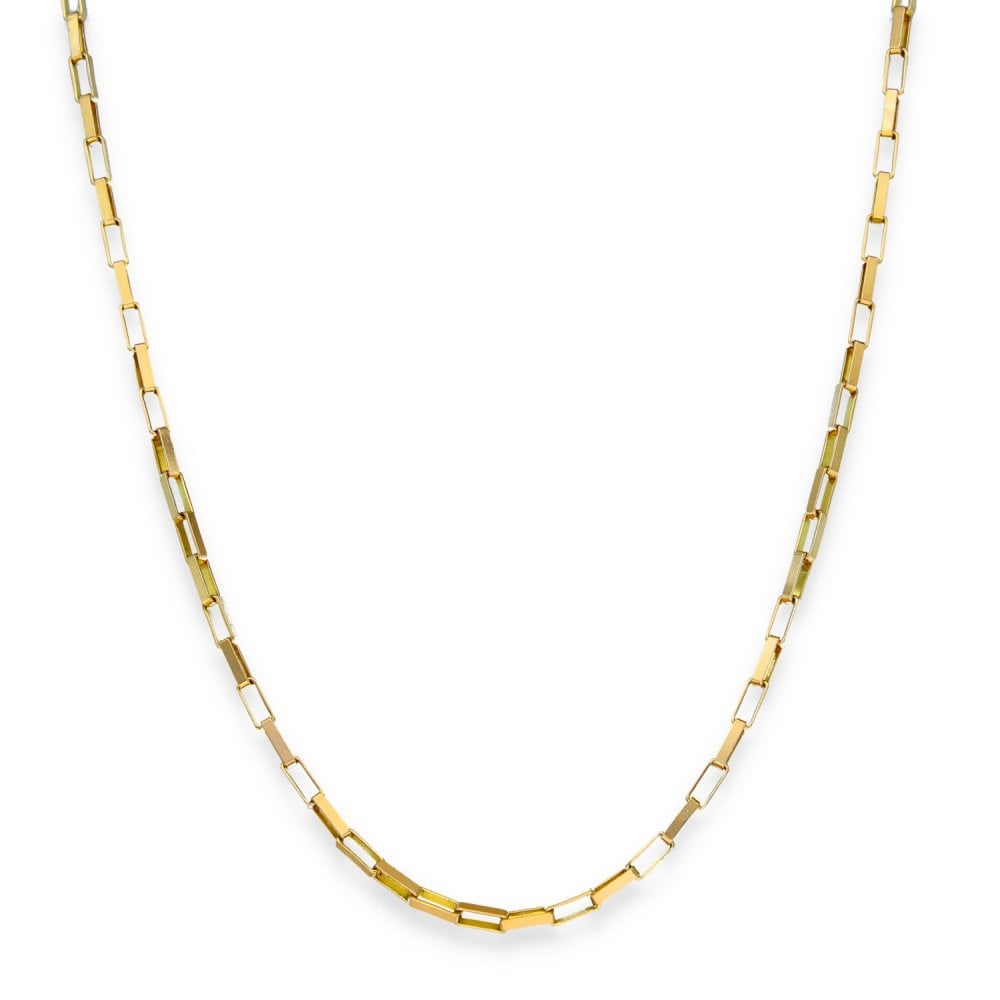 9ct Yellow Gold Paperlink Chain - 20" - 8.0g