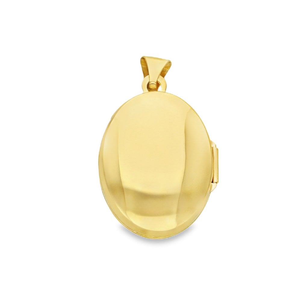 9ct Yellow Gold Oval Celtic Locket - 17x24x8mm - 1.7g