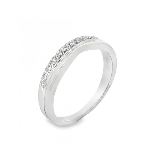 9ct Yellow Gold Diamond Enhancer Ring - Size L - 0.13ct